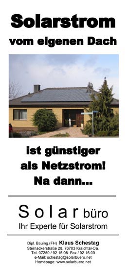 Flyer Solarstrom